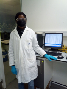 Sheriffa in a lab practical 