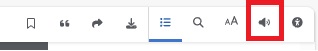 Screenshot - EBSCO eBooks loudspeaker icon